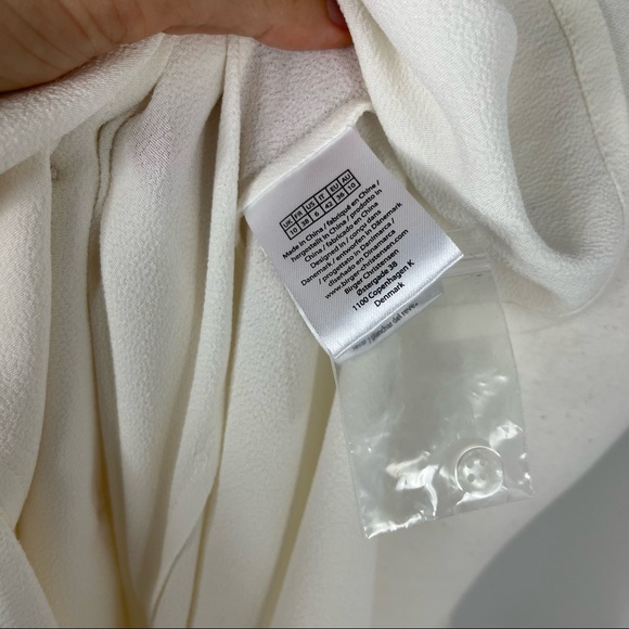 NEW Remain Birger Christensen padded shoulder tux top - Picture 6 of 7